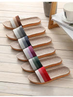 Zapatillas de Lino de Cuatro Temporadas para Mujeres Ligeras, Silenciosas, Suaves Suela de Madera para Hogar - details 14