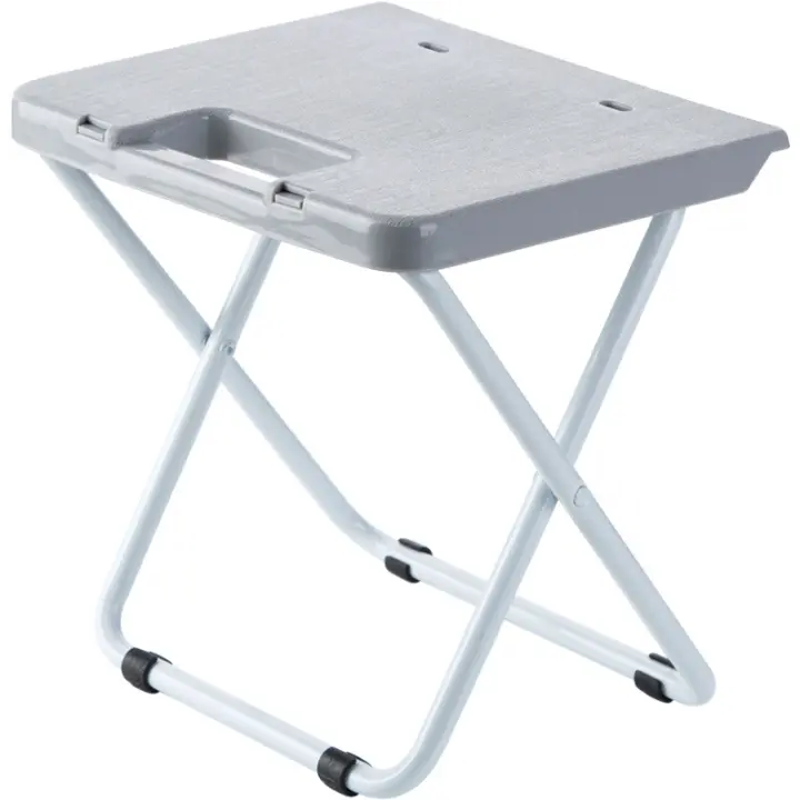 Taburete plegable portátil multifuncional para el hogar, silla de ducha de plástico para baño, ahorro de espacio, fácil almacenamiento - 1