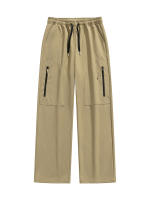 Pantalones casuales de primavera y otoño 2025 para hombre, pantalones anchos de marca Ins, versátiles y drapeados de pierna recta. - details 3