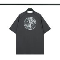 Camiseta de manga corta de alta calidad para hombre de Hip-Hop, camiseta de verano de manga corta de moda, bordado de Stone Island - details 12