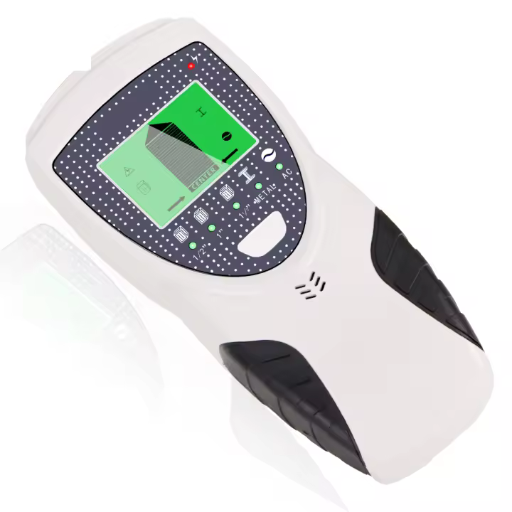 Detector de pared multifuncional 5 en 1, búsqueda de profundidad de mano, Detector de metales, tachuelas de madera, escáner de cable vivo, buscador de caja eléctrica - 1