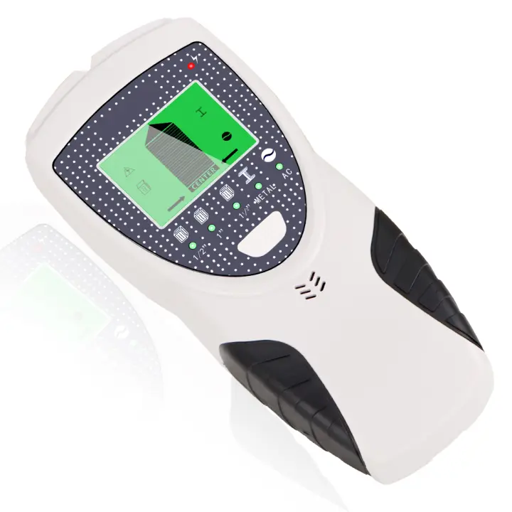 Detector de pared multifuncional 5 en 1, búsqueda de profundidad de mano, Detector de metales, tachuelas de madera, escáner de cable vivo, buscador de caja eléctrica - 1