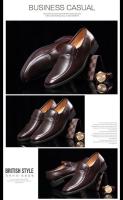 Zapatos Formales De Cuero Para Hombre Marca De Lujo 2023 Mocasines De Vestir Negros Talla Grande 38-44 Cierre SLIP-ON Antideslizantes Transpirables - details 10