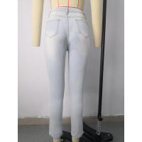 Nueva moda femenina: pantalones lápiz ajustados con cintura - details 24
