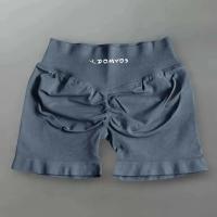 pantalones cortos clásicos de verano para mujer, pantalones cortos deportivos de yoga para correr, gimnasio, transpirables, cómodos, de cintura alta, sin costuras, pantalones cortos de yoga de secado rápido - details 6