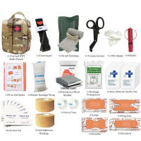 Equipo de supervivencia militar, bolsa Molle, Kit médico de primeros auxilios, kit de emergencia, vendaje táctico de torniquete para acampar - details 0