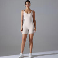 Body sin mangas para mujer, ropa elástica de una pieza, ropa de gimnasio, ropa deportiva - details 1