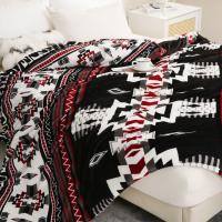 Manta de Franela Bohemia para Todo el Clima, elegante Boho Contemporáneo, Suave y Cálida, Fácil Mantenimiento Multifuncional - details 6