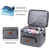 Bolsa de almuerzo Bento aislante de doble capa de gran capacidad, refrigerador portátil para Picnic, bolsa de hielo, bolsas térmicas impermeables para comida - details 6