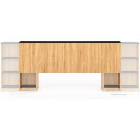 Cabecero extensible con mesita de noche deslizante para cama de 140 y 160 cm, madera y negro - details 2