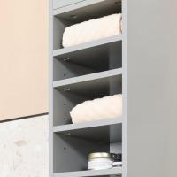 Mueble de Baño de Alto Estante Estanterías con 2 Puertas y Cajón Blanco Tamaño 20x20x180cm - details 26