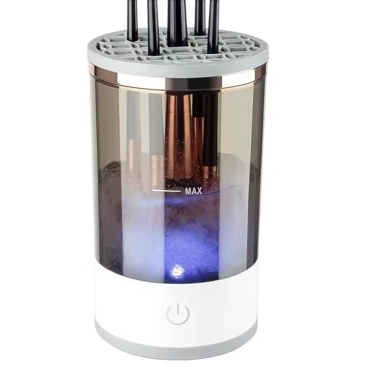 Limpiador de brochas de maquillaje eléctrico Usb, máquina de eficiencia rápida para limpieza profunda para viajes y el hogar - 1
