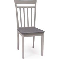 2 sillas de comedor Kansas |   Estructura de madera lacada |   Asiento tapizado en tela gris |   Diseño moderno y sencillo |   Sillas para comedor, salón, cocina |   Color Blanco - details 11
