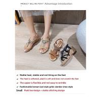 Sandalias de Mujer 2025 - Plataforma Boho con Flores y Strass, Chanclas de Playa Transpirables (Zapatos Verano Mujer, Sandalias Deportivas de Lujo) - details 4