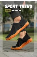 Zapatos de hombre de diseñador con punta ancha, suela minimalista, tejido de malla informal, cómodos y suaves, talla grande - details 3