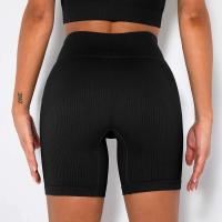 Pantalones cortos deportivos de punto sin costuras, informales, de cintura alta, Push Up, para ciclismo, correr, ajustados, levantamiento de cadera, Yoga, ropa deportiva - details 2