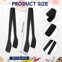 Pinzas de silicona para cocina, 2 piezas, 11 pulgadas, para servir, para tostadas, ensalada - details 1