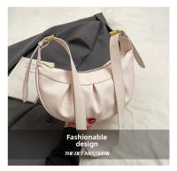 Bolso cruzado plisado de estilo coreano, bolso ligero de Color sólido de PU, bolso de mano de cuero suave, bolso de hombro para mujer - details 9