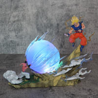Figura de acción de Buu vs Goku, Super Saiyan, Genki Bomb, estatua de Pvc, modelo de colección, juguetes, regalo - details 22