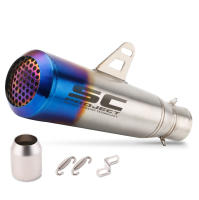 Escape de Silenciador de Motocicleta RESPRACE Universal Tubo de Escape Redondo para Yamaha - details 2