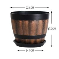 Barriles de whisky vintage, ETA circular de 9 pulgadas para interior y exterior, ETRO jugoso para jardines - details 0