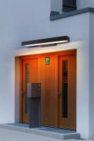 Lámpara LED de pared moderna para exteriores, Faro de puerta impermeable, negro, inoxidable, para puerta de entrada de Villa - details 0