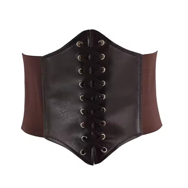 Corsé moldeador de cuerpo para mujer, cinturón ancho de cuero Sexy, fajas, cinturones para mujer, corsés y Bustiers adelgazantes de cintura alta - 1