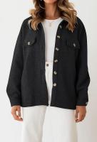 Chaqueta casual ligera con diamantes de color sólido Chaqueta Top de manga larga - details 8