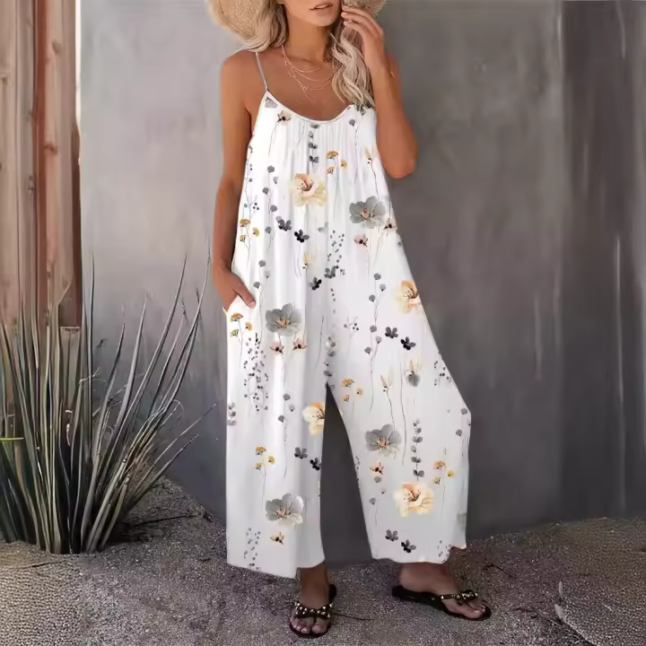 Mono estampado de moda de verano para mujer. - 1
