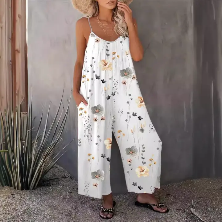 Mono estampado de moda de verano para mujer. - 1