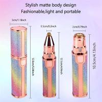 【Nuevo lanzamiento】 Starry Sky 2 en 1 Afeitadora portátil con carga USB Afeitado automático sin dolor para cejas Depilación facial para mujeres Belleza - details 2