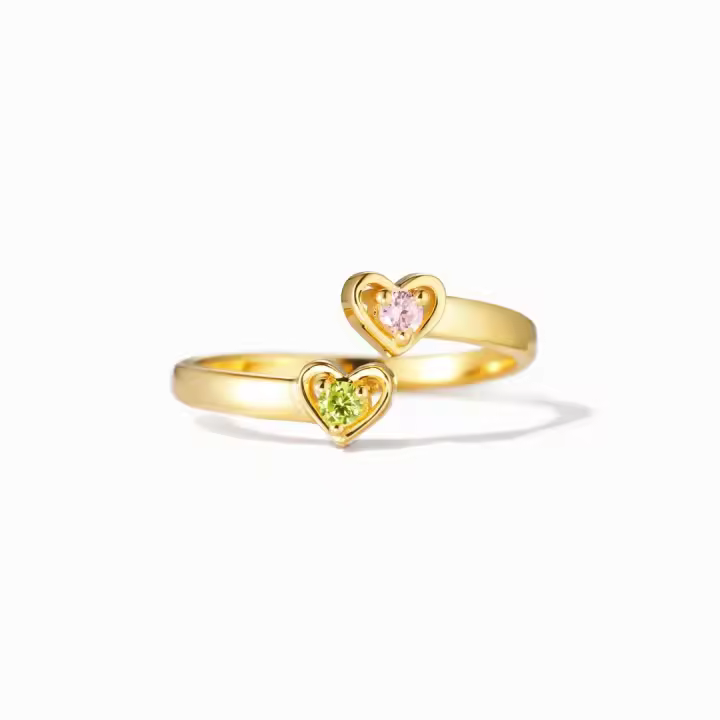 Anillo de piedras preciosas de moda para mujer, regalo de cumpleaños, regalo de vacaciones - 1