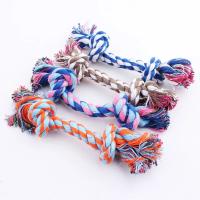 Juguete de Cuerda de Algodón Doble Nudo Vibrante Diseño Colorido para Cachorros Energéticos - details 0