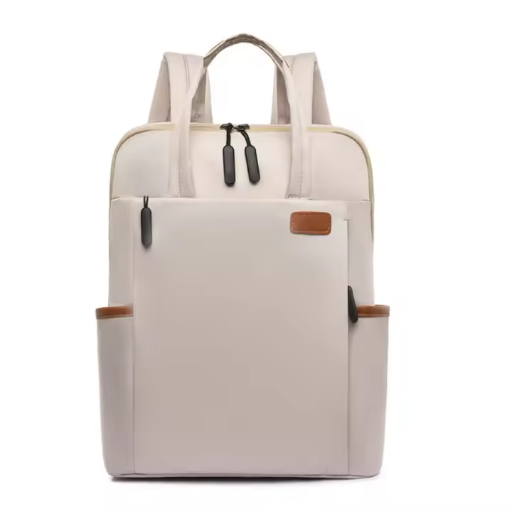 Mochila De trabajo simple para Mujer, Bolso de Mano para portátil, mochila de hombre Ligera informal, mochila de viaje de gran capacidad con cinturón de equipo - 1