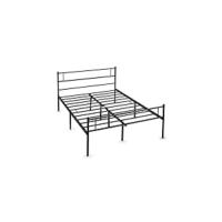 Cama de Metal Moderno con Marco Tamaño Individual/Doble Diseño Youth Somier Blanco - details 9
