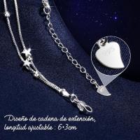 Pulseras de plata de ley 925,3 en 1 Para mujer, con Alas de Ángel, Regalos Originales Para Mujer - details 4