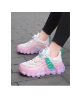 Zapatillas de deporte para niños, zapatos deportivos antideslizantes para niñas, zapatos de cuero impermeables para niños, zapatillas de tenis informales ligeras y bonitas de color rosa para correr - details 10