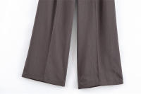 Conjunto de Verano Informal para Mujer OUWU Pantalones de Cintura Alta y Camisa con Cordones y Cremallera - details 5