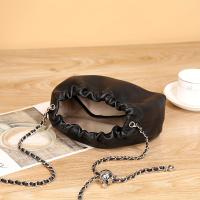 Bolso de hombro de cuero genuino para mujer, bolso nube, bolso de cadena plisado de gran capacidad, riñonera informal cruzada de un solo hombro, bolso multiusos para viajes y compras - details 2
