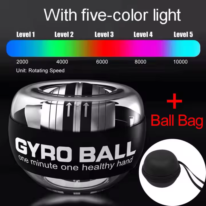 Autostart-giroscopio de muñeca Powerball, giroscopio de mano para brazo, equipo de entrenamiento de fuerza muscular - 1