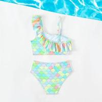 Traje de Baño de Niña de Cintura Angular con Borlas Secado Rápido, Transpirable, Estampado - details 6