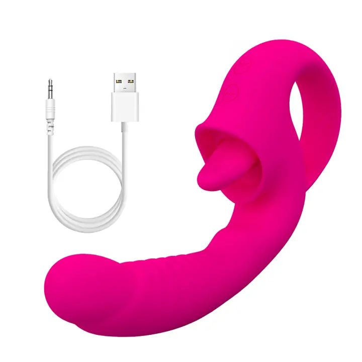 Vibrador de punto G realista para mujer, consolador grande, estimulador de clítoris, 10 lamer, Juguetes sexuales para adultos - 1