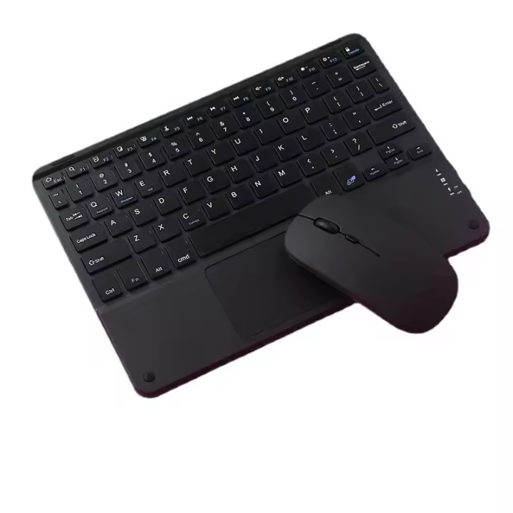 Teclado táctil inalámbrico recargable, 10 pulgadas, portátil, para iPad, tableta, teléfono, PC, magnético, Bluetooth, con ratón - 1
