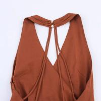 PB & ZA2025leisure estilo de vacaciones cuello halter diseño asimétrico vestido suelto sin mangas novedad de verano ropa de mujer - details 7
