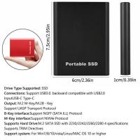 Ampliación de disco duro móvil de 64 TB, 32 TB, 16 TB, 6 TB, USB 3.1 SSD, plataforma completa PlayStation y Xbox, compatible con PC/Mac, un segundo de ampliación de memoria de computadora Mini disco duro ¡Llena todo el mundo! - details 3