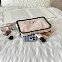 Bolsa de cosméticos portátil de Color contrastante, billetera con cremallera, monedero de Color sólido, bolsa de almacenamiento de pañuelos sanitarios suave y ligera - details 24