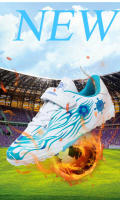 Zapatos de fútbol profesionales para niños, zapatillas de fútbol de hierba para niños, zapatos de entrenamiento de Futsal antideslizantes para exteriores, nuevos - details 6