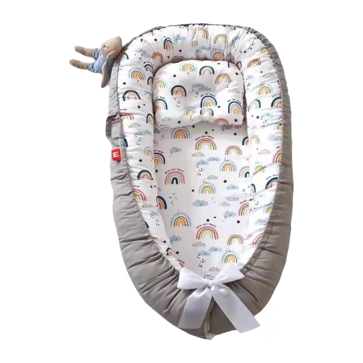 Nido para bebé de algodón transpirable ajustable para dormir juntos, nueva cuna portátil para bebé recién nacido - 1