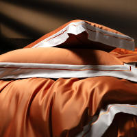 Juego de ropa de cama de lujo de algodón puro, antibacteriano, Color sólido, 5A, con algodón egipcio para cama de 1,2 m, novedad de 2025 - details 10