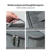 Bolsa de Inodoro de Viaje al Aire Libre Bolsa de Maquillaje de Gran Capacidad Impermeable de Tela Oxford Organizador de Empaquetado de Cosméticos para Mujeres - details 4